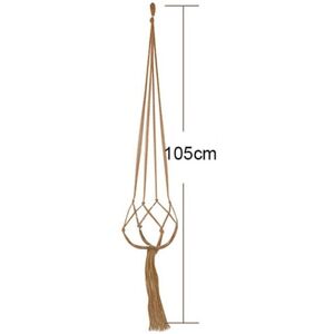 GreenZech (105cm) Pot Holder Macrame Plant Hanger Hanging Planter Basket Braided Rope Gard GreenZech (105cm) Pot Holder Macrame Plant Hanger Hanging Planter Basket Braided Rope Gard