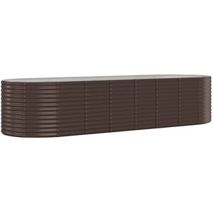 (Brown, 322 x 100 x 68 cm (L x W x H)) vidaXL Garden Planter Patio Flower Pot Ra (Brown, 322 x 100 x 68 cm (L x W x H)) vidaXL Garden Planter Patio Flower Pot Ra