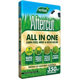 Westland Aftercut All In One Lawn Feed, Weed & Moss Killer Large Box 350sqm Bag Westland Aftercut All In One Lawn Feed, Weed & Moss Killer Large Box 350sqm Bag