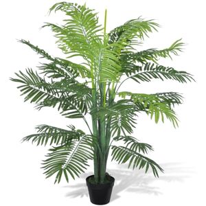 vidaXL Artificial Phoenix Palm Tree with Pot 130cm Indoor Fake Flora Plant vidaXL Artificial Phoenix Palm Tree with Pot 130cm Indoor Fake Flora Plant