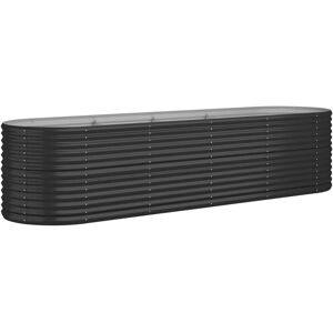 vidaXL Garden Raised Bed Anthracite - Garden Planter 296x80x68 cm vidaXL Garden Raised Bed Anthracite - Garden Planter 296x80x68 cm