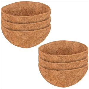 Tlily 6 Pcs Round Coconut Liner Natural Coconut Fiber Basket Coconut Replacement Liner Tlily 6 Pcs Round Coconut Liner Natural Coconut Fiber Basket Coconut Replacement Liner