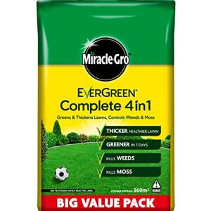 Miracle-Gro Evergreen Complete 4-in-1 Lawn Food, Weed & Moss Control, 360 m2 Miracle-Gro Evergreen Complete 4-in-1 Lawn Food, Weed & Moss Control, 360 m2