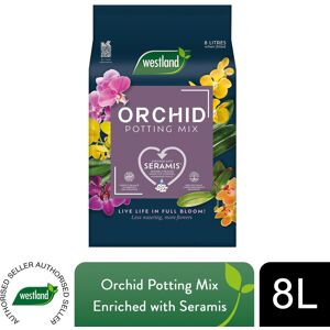 Westland Orchid Potting Mix Peat Free Enriched with Seramis, 8 Litre Westland Orchid Potting Mix Peat Free Enriched with Seramis, 8 Litre