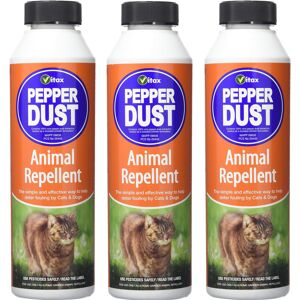 Vitax Pepper Dust Animal Repellent Deters Cats & Dogs from Fouling 225g X 3 Vitax Pepper Dust Animal Repellent Deters Cats & Dogs from Fouling 225g X 3