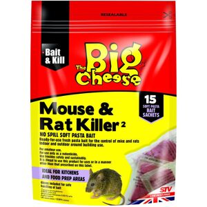 STV The Big Cheese Mouse & Rat Killer Past Sachets Pk15 (Pack of 6) STV The Big Cheese Mouse & Rat Killer Past Sachets Pk15 (Pack of 6)