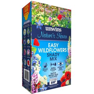 Unwins Nature's Haven Easy Wildflowers Shady Mix Native British Isles Flowers 1.2kg Unwins Nature's Haven Easy Wildflowers Shady Mix Native British Isles Flowers 1.2kg