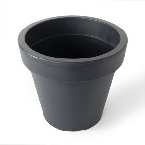 Prosperplast 38.5cm Large Plastic Planter Black 27L UV Weather Resistant Plant Pot Prosperplast 38.5cm Large Plastic Planter Black 27L UV Weather Resistant Plant Pot