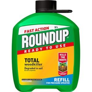 Roundup Fast Action Total Weedkiller, 5 Litre Refill Roundup Fast Action Total Weedkiller, 5 Litre Refill
