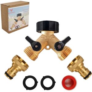 CZSYZCZS 2 Way Garden Hose Splitter,Garden Hose Splitter, Y Valve, 2-Way Tap Connector wi CZSYZCZS 2 Way Garden Hose Splitter,Garden Hose Splitter, Y Valve, 2-Way Tap Connector wi
