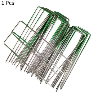 VEISHET (Half Green) U Shaped Nail Pins Metal Fixed Plant Lawn Garden Pegs Stake Netting VEISHET (Half Green) U Shaped Nail Pins Metal Fixed Plant Lawn Garden Pegs Stake Netting