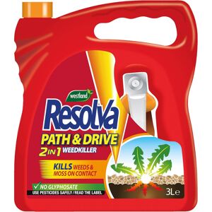 Resolva 20300516 Path & Drive Ready to Use Weed Killer 3L, Natural Resolva 20300516 Path & Drive Ready to Use Weed Killer 3L, Natural
