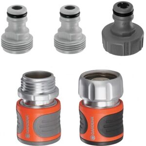Gardena 39042-BK Hose Connector Set-Premium Metal, 1 Gardena 39042-BK Hose Connector Set-Premium Metal, 1