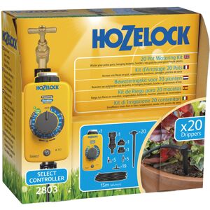 HOZELOCK - Drip Watering Kit 20 Pot : Complete Stand-alone System with Select Co HOZELOCK - Drip Watering Kit 20 Pot : Complete Stand-alone System with Select Co