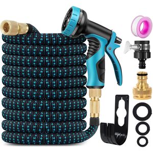 ZhiheHui Garden Hose 100FT Garden Retractable Hose with 3/4", 1/2 Fitting and 16mm Univer ZhiheHui Garden Hose 100FT Garden Retractable Hose with 3/4", 1/2 Fitting and 16mm Univer