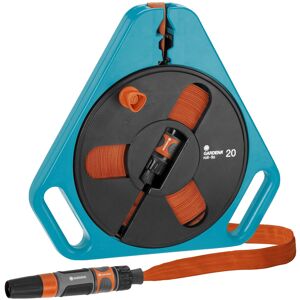 GARDENA Classic roll-fix flat hose 20 with cassette: Space-saving hose cassette GARDENA Classic roll-fix flat hose 20 with cassette: Space-saving hose cassette