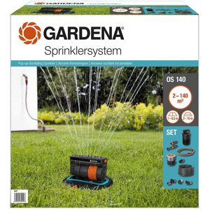 Gardena Sprinkler System Complete Set with Sversive Quadrangers OS 140: Irrigati Gardena Sprinkler System Complete Set with Sversive Quadrangers OS 140: Irrigati