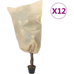 vidaXL Beige 0.8x0.8 m Plant Fleece Cover - Protects from Cold vidaXL Beige 0.8x0.8 m Plant Fleece Cover - Protects from Cold