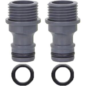 ZhiheHui 2-Pack 1/2-Inch ABS Male Tap Connectors (BSP) Quick Connectors for Garden Hose ZhiheHui 2-Pack 1/2-Inch ABS Male Tap Connectors (BSP) Quick Connectors for Garden Hose