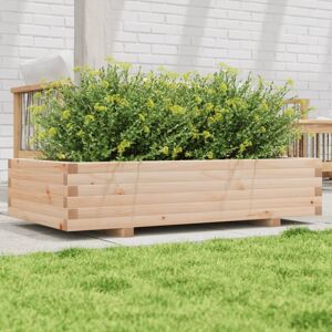 vidaXL Garden Planter 110x60x26.5 cm Solid Wood Pine - Garden Planter vidaXL Garden Planter 110x60x26.5 cm Solid Wood Pine - Garden Planter