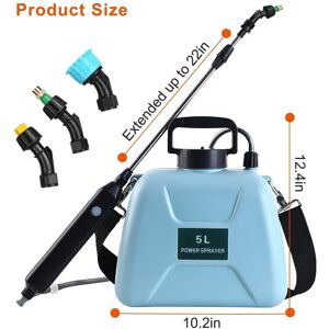 Maxpower (Blue) Electric Sprayer 5L Watering Can With Spray Gun Automatic Garden Plant Mi Maxpower (Blue) Electric Sprayer 5L Watering Can With Spray Gun Automatic Garden Plant Mi