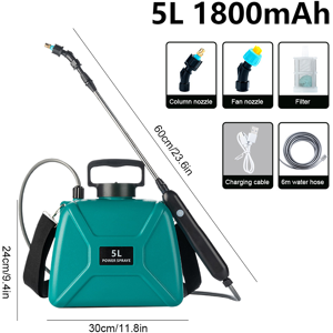Maxpower (Set Q) Shoulder-Type Electric Pesticide Sprayer 5L/8L 1800mAh/ Spray Garden Pow Maxpower (Set Q) Shoulder-Type Electric Pesticide Sprayer 5L/8L 1800mAh/ Spray Garden Pow