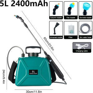 Maxpower (Set R) Shoulder-Type Electric Pesticide Sprayer 5L/8L 1800mAh/ Spray Garden Pow Maxpower (Set R) Shoulder-Type Electric Pesticide Sprayer 5L/8L 1800mAh/ Spray Garden Pow