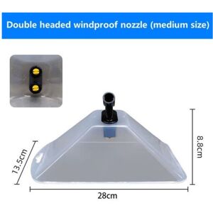 Maxpower (Double Head M) 1PC Power Sprayer Windproof Cover Sprayer Fan-type Spray Nozzle Maxpower (Double Head M) 1PC Power Sprayer Windproof Cover Sprayer Fan-type Spray Nozzle