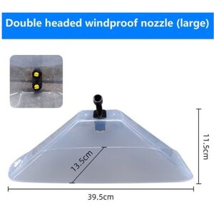 Maxpower (Double Head L) 1PC Power Sprayer Windproof Cover Sprayer Fan-type Spray Nozzle Maxpower (Double Head L) 1PC Power Sprayer Windproof Cover Sprayer Fan-type Spray Nozzle