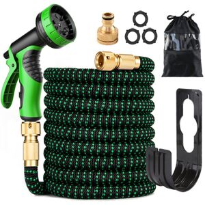 Unbranded (100ft) 75ft/100ft Expandable Garden Hose with 9 Function Nozzle Flexible Strong Unbranded (100ft) 75ft/100ft Expandable Garden Hose with 9 Function Nozzle Flexible Strong