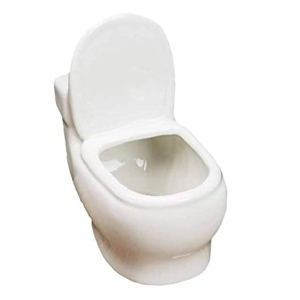 Torribaly White Ceramic Toilet Plant Pot/Bonsai Pot/Flower Pot/ Planter Perfect Gifts for Torribaly White Ceramic Toilet Plant Pot/Bonsai Pot/Flower Pot/ Planter Perfect Gifts for