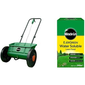 Miracle-Gro Lawn Seed Drop Spreader & Water Soluble Lawn Food, 1 kg Miracle-Gro Lawn Seed Drop Spreader & Water Soluble Lawn Food, 1 kg