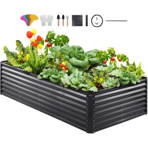 VEVOR Raised Garden Bed, 94.5 x 47.2 x 23.6 inch Galvanized Metal Planter Box, O VEVOR Raised Garden Bed, 94.5 x 47.2 x 23.6 inch Galvanized Metal Planter Box, O