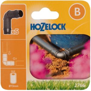 Hozelock 2766 90 Elbow Connector 13mm (pack 5) Hozelock 2766 90 Elbow Connector 13mm (pack 5)