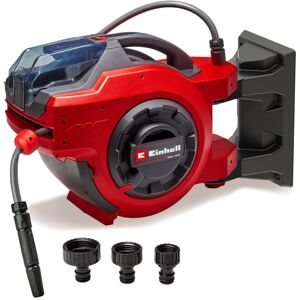 Einhell Wall Mounted Retractable Hose Reel with 30m Hose - Battery Powered Autom Einhell Wall Mounted Retractable Hose Reel with 30m Hose - Battery Powered Autom