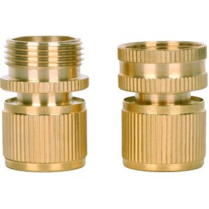 ZhiheHui Brass Garden Hose Fittings 3/4" Male and 3/4" Female Car Wash Pipe Fittings Bras ZhiheHui Brass Garden Hose Fittings 3/4" Male and 3/4" Female Car Wash Pipe Fittings Bras