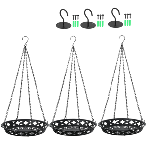 neznačkové 3 Pack Plant Hanger,Metal Hanging Planter for Indoor Outdoor Plants neznačkové 3 Pack Plant Hanger,Metal Hanging Planter for Indoor Outdoor Plants