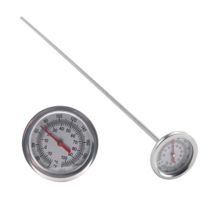 Bez marki Long Stem Compost Soil Thermometer - Fast Response Stainless Steel Bez marki Long Stem Compost Soil Thermometer - Fast Response Stainless Steel