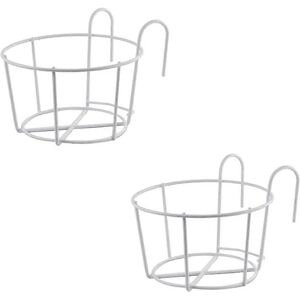 Unbranded (As show, One size) 2 Pieces Round Flower Stand Hook, Round Balcony Planter Stan Unbranded (As show, One size) 2 Pieces Round Flower Stand Hook, Round Balcony Planter Stan