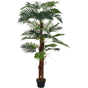 vidaXL Artificial Plant Palm with Pot Green 165cm Realistic Fake Greenery vidaXL Artificial Plant Palm with Pot Green 165cm Realistic Fake Greenery