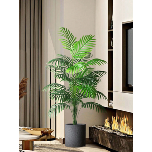 Unbranded (90cm 9leaves) Tall Artificial Palm Tree with Monstera Leaves Unbranded (90cm 9leaves) Tall Artificial Palm Tree with Monstera Leaves