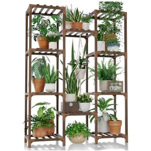 Bamworld Plant Stand Indoor Outdoor Hanging Plant Shelf for Multiple Plants Pots Bamworld Plant Stand Indoor Outdoor Hanging Plant Shelf for Multiple Plants Pots