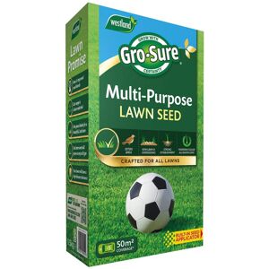 Westland Gro-Sure Multi-Purpose Grass Lawn Seed, 50 m2, 1.5 kg Westland Gro-Sure Multi-Purpose Grass Lawn Seed, 50 m2, 1.5 kg