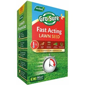 Westland Gro-Sure Fast Acting Grass Lawn Seed, 80 m2, 2.4 kg Westland Gro-Sure Fast Acting Grass Lawn Seed, 80 m2, 2.4 kg