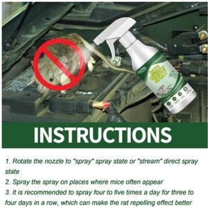 Unbranded Strong Rat Natural Repellent Spray Suitable For Daily Indoor And Car Engines Unbranded Strong Rat Natural Repellent Spray Suitable For Daily Indoor And Car Engines