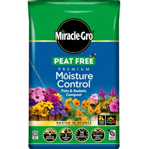 Miracle-Gro MiracleGro PEAT FREE Premium Moisture Control Compost 40 Litres Brown Miracle-Gro MiracleGro PEAT FREE Premium Moisture Control Compost 40 Litres Brown