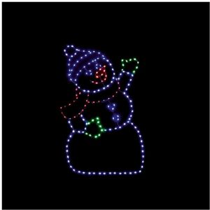 Premier - Twinkling FlexiBrights Snowman 187 LEDs - 60 x 38 Premier - Twinkling FlexiBrights Snowman 187 LEDs - 60 x 38