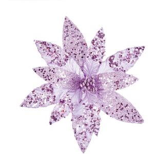 Premier - Glitter Sequin Poinsettia - Lilac 26cm Premier - Glitter Sequin Poinsettia - Lilac 26cm
