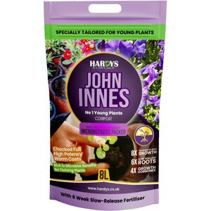 Hardys 8L John Innes No 1 Young Plant Worm Cast Compost Hardys 8L John Innes No 1 Young Plant Worm Cast Compost