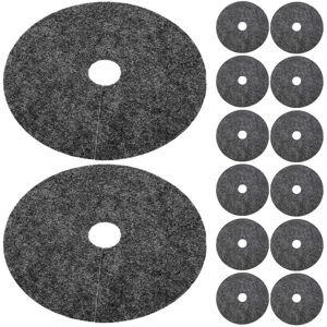 Totority 60 Pcs 28cm Nonwoven Tree Mulch Ring For Garden Weed Protection Totority 60 Pcs 28cm Nonwoven Tree Mulch Ring For Garden Weed Protection